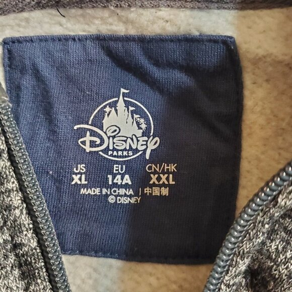 2019 Disney Parks Full Zip Hoodie Sweatshirt Embroidered Mickey Mouse Youth XL - Picture 15 of 16